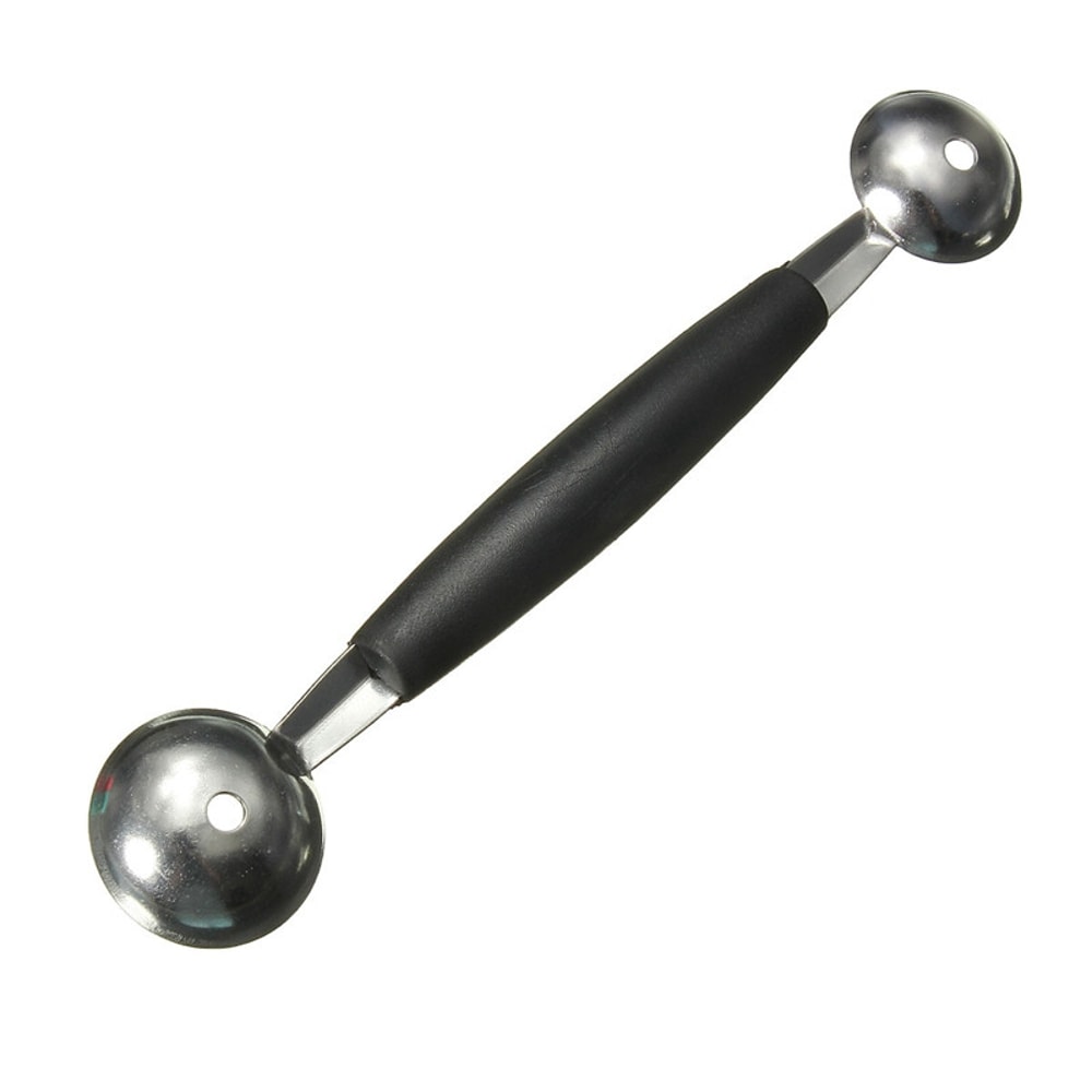 Stainless Steel Double Ended Melon Baller & Ice Cream Scoop Fruit Carving Tool