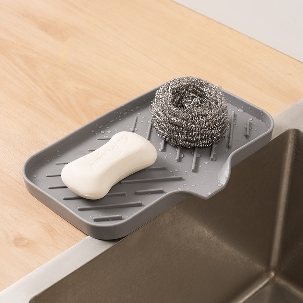 Kitchen Sink Sponge Holder Under Sink Organizer Space Saving Sink Accessories Caddy 2