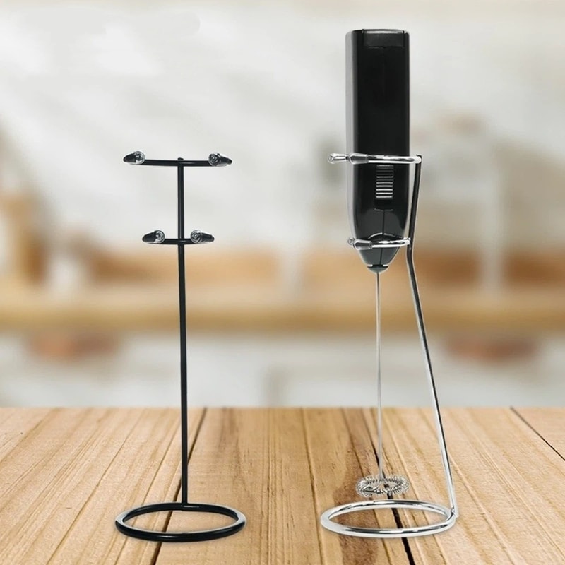 Heavy Duty Milk Frother Stand Kitchen Tool Organizer Barista Whisk Holder 0