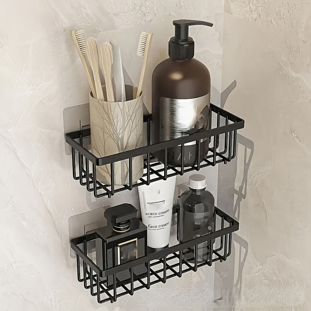 Self Draining Kitchen Sink Sponge Holder & Rag Organizer Rack Large Capacity Countertop Storage Caddy