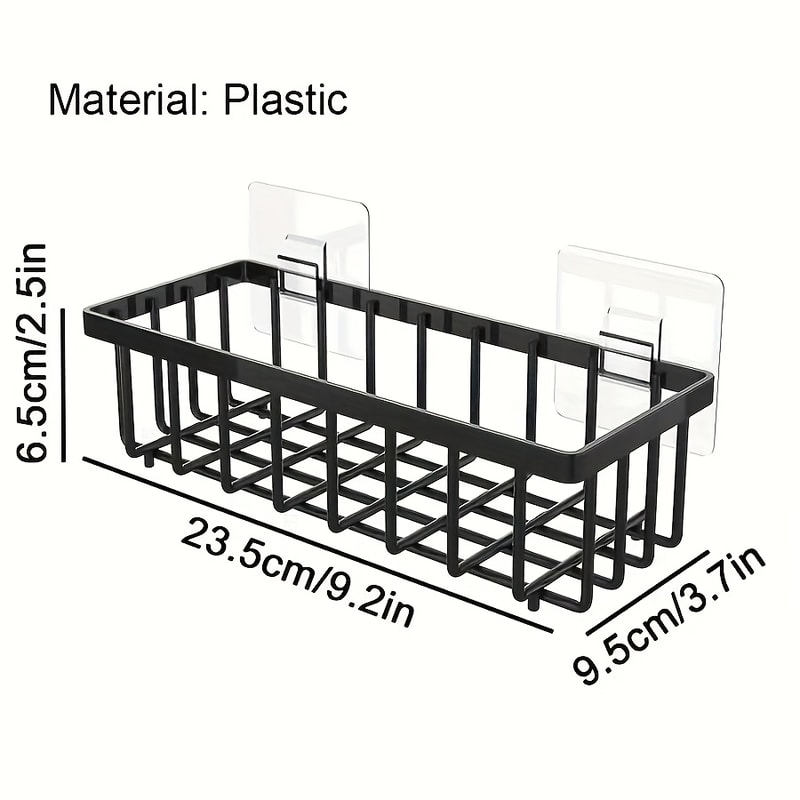 Self Draining Kitchen Sink Sponge Holder & Rag Organizer Rack Large Capacity Countertop Storage Caddy