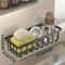 Self Draining Kitchen Sink Sponge Holder & Rag Organizer Rack Large Capacity Countertop Storage Caddy