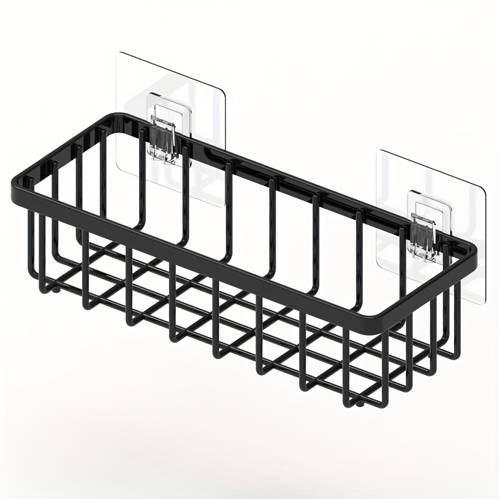 Self Draining Kitchen Sink Sponge Holder & Rag Organizer Rack Large Capacity Countertop Storage Caddy