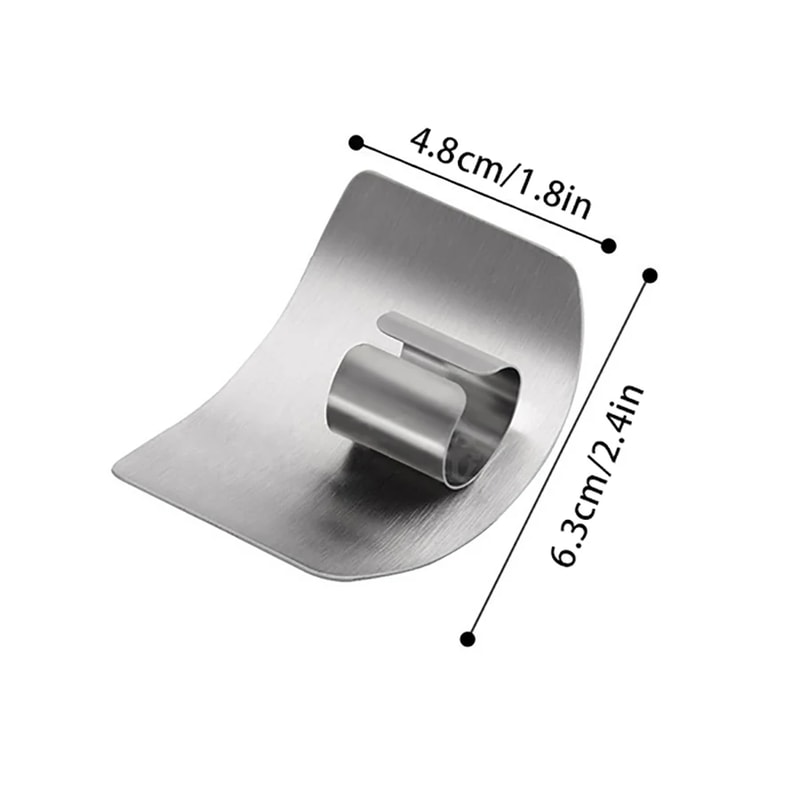 Stainless Steel Finger Protector Kitchen Finger Guard for Cutting Vegetables & Meat Safety Tool