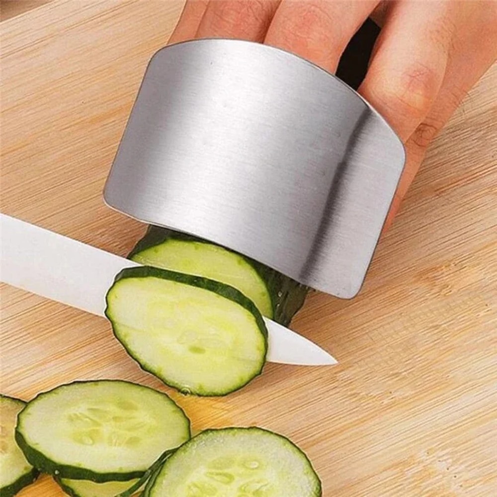Stainless Steel Finger Guard Kitchen Knife Finger Protector For Safe Cutting 1