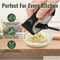 Stainless Steel Garlic Press Rocker Garlic Mincer Crusher with Peeler & Cleaning Brush
