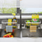 Kitchen Sink Stainless Steel Organizer Rack Sponge Holder Faucet Storage Drain Shelf 1