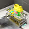 Kitchen Sink Stainless Steel Organizer Rack Sponge Holder Faucet Storage Drain Shelf 3
