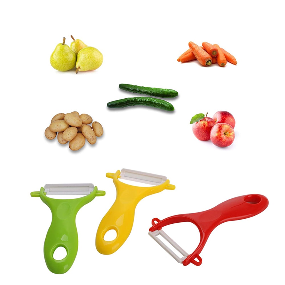 Ceramic Vegetable Fruit Peeler Ergonomic Kitchen Potato Carrot Cucumber Peeler Tool 1