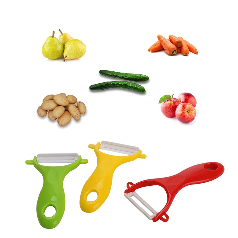 Ceramic Vegetable Fruit Peeler Ergonomic Kitchen Potato Carrot Cucumber Peeler Tool 1