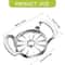 Extra Large Stainless Steel Apple Slicer & Fruit Corer Cutter