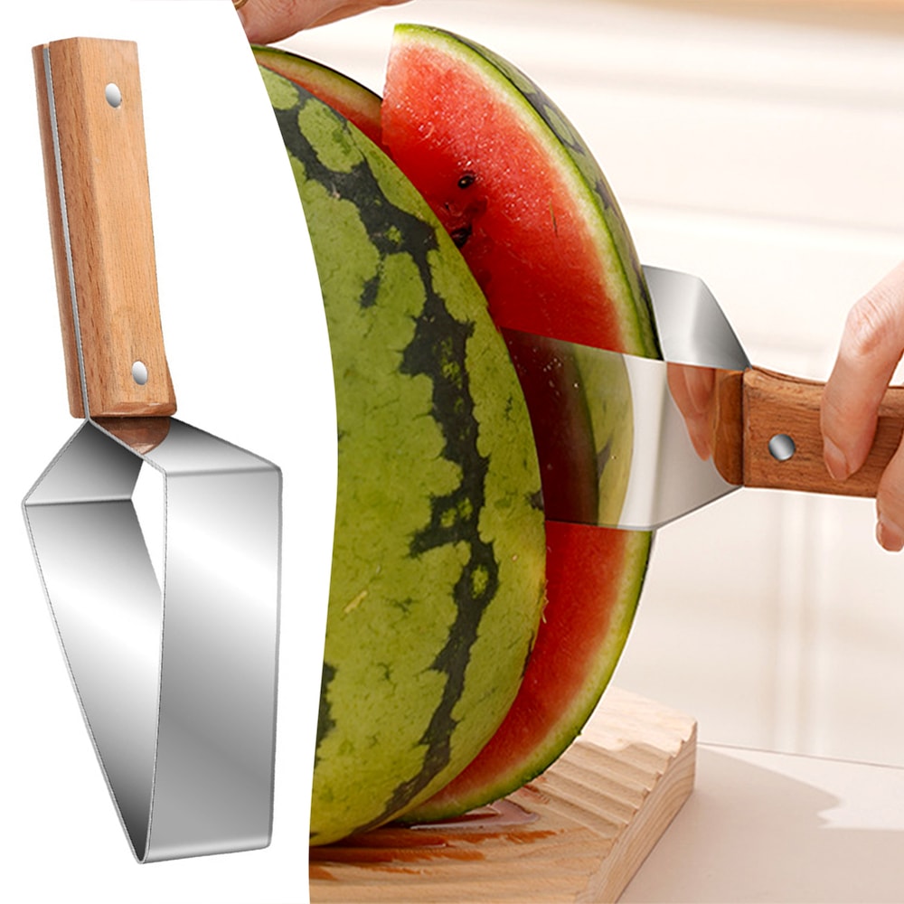 Stainless Steel Watermelon Slicer Tool Fruit Cutter Divider For Easy Uniform Slices 0