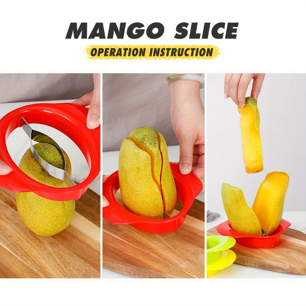 Premium Mango Slicer Fruit Corer Tool With Non Slip Grip For Effortless Peeling And Cutting 3