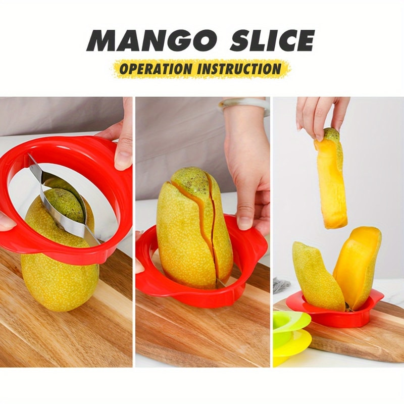 Premium Mango Slicer Fruit Corer Tool With Non Slip Grip For Effortless Peeling And Cutting 3