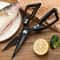 Heavy Duty Multifunctional Kitchen Scissors Chicken Bone & Kitchen Shears with Bottle Opener & Scraper