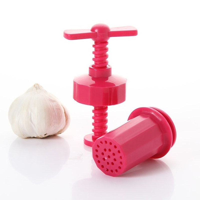 Effortless Stainless Steel Garlic Press Crusher Heavy Duty Garlic Mincer & Kitchen Garlic Press Tool