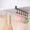 Under Shelf Storage Rack With Metal Hooks Kitchen Cabinet Organizer Wardrobe Storage Solution 0