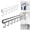Under Shelf Storage Rack With Metal Hooks Kitchen Cabinet Organizer Wardrobe Storage Solution 1