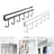 Under Shelf Storage Rack With Metal Hooks Kitchen Cabinet Organizer Wardrobe Storage Solution 4