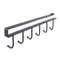 Under Shelf Storage Rack With Metal Hooks Kitchen Cabinet Organizer Wardrobe Storage Solution 5