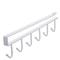 Under Shelf Storage Rack With Metal Hooks Kitchen Cabinet Organizer Wardrobe Storage Solution 6