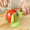 Stainless Steel Fruit Slicer Clip Safe Lemon Slicer Tool & Onion Holder Cutter for Quick Prep
