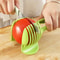 Stainless Steel Fruit Slicer Clip Safe Lemon Slicer Tool & Onion Holder Cutter for Quick Prep