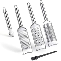 stainless steel cheese grater set with lemon zester multi kitchen vegetable grater tools