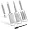 Stainless Steel Cheese Grater Set with Lemon Zester Multi Kitchen Vegetable Grater Tools