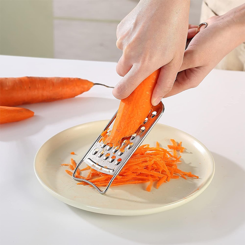 Stainless Steel Cheese Grater Set with Lemon Zester Multi Kitchen Vegetable Grater Tools