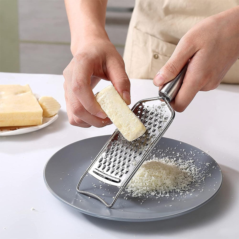 Stainless Steel Cheese Grater Set with Lemon Zester Multi Kitchen Vegetable Grater Tools