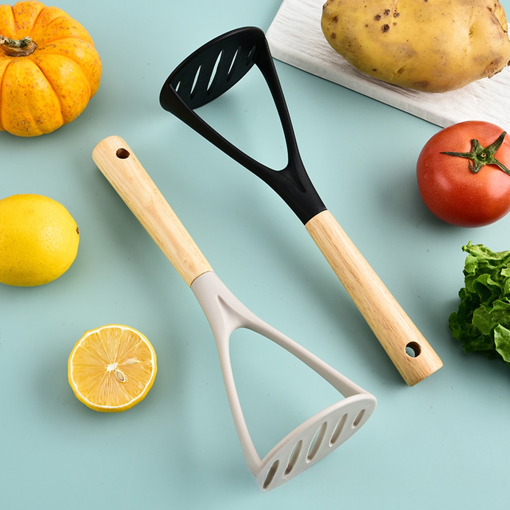 Heat Resistant Silicone Potato Masher Garlic Press Tool For Effortless Kitchen Prep 1