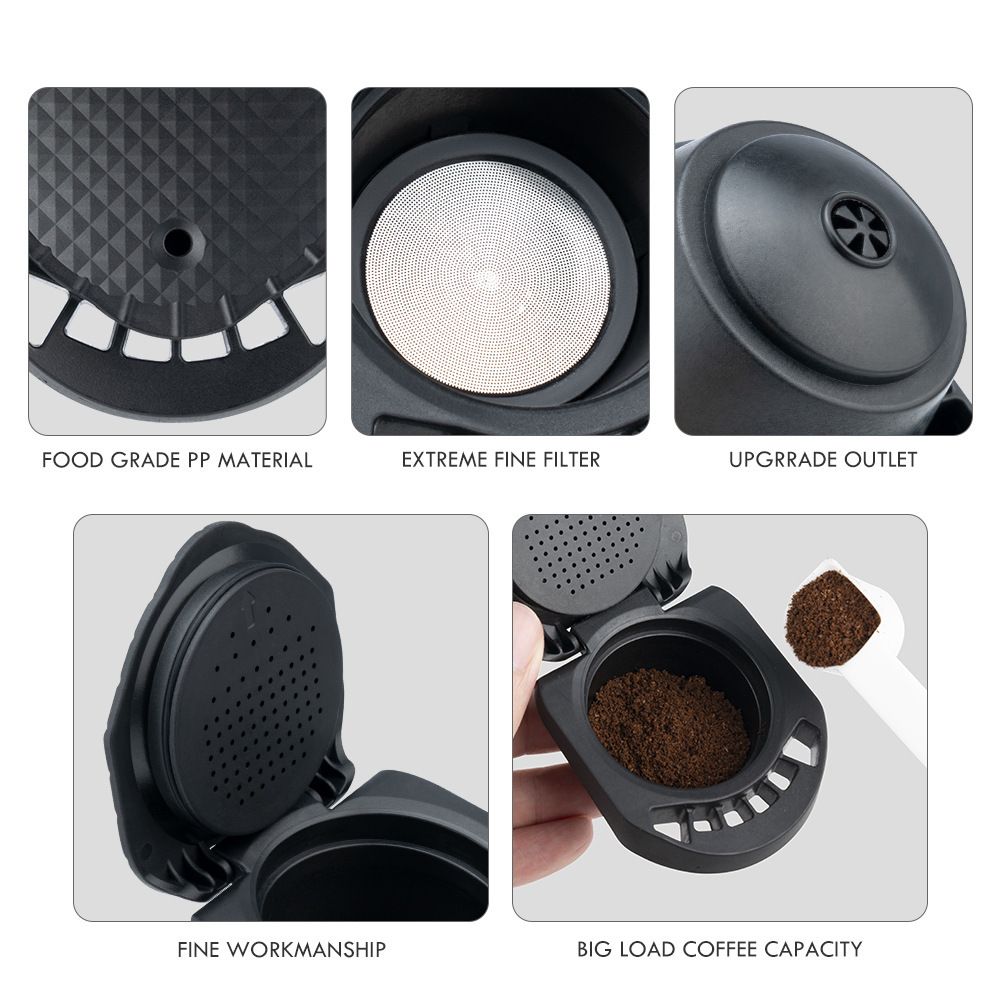 Reusable Capsule Adapter Refillable Coffee Pod For Genio S Piccolo XS Machines 4