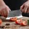 Stainless Steel Meat Cleaver & Boning Chef Knife with Wood Handle