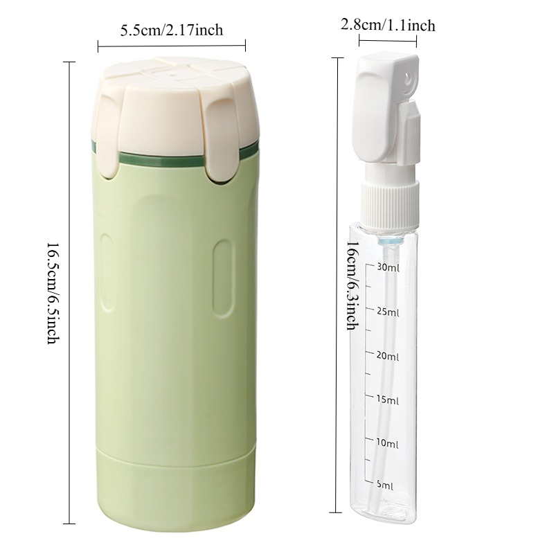 Leak Proof Refillable Travel Toiletry Dispenser Bottle for Shampoo Conditioner Lotion