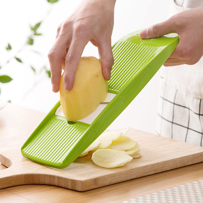 Stainless Steel Vegetable Mandoline Slicer with Julienne Cutter for Potato & Carrot