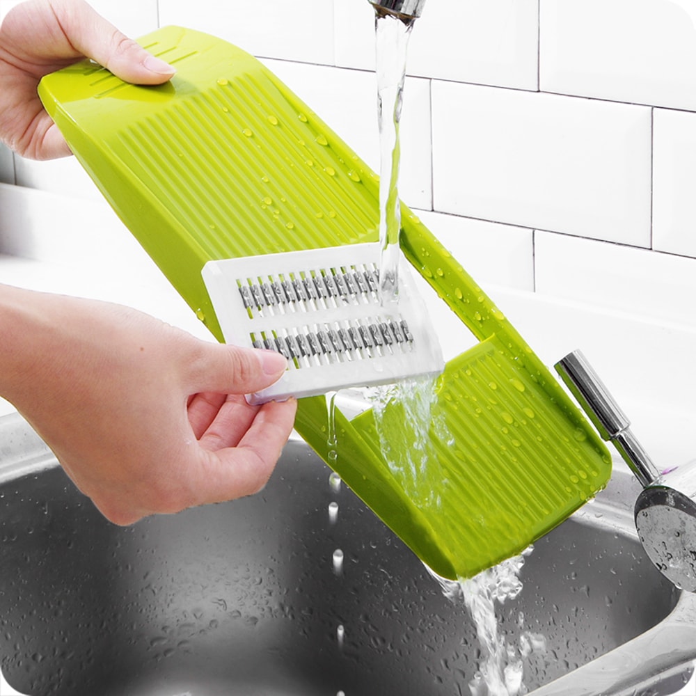 Stainless Steel Vegetable Mandoline Slicer with Julienne Cutter for Potato & Carrot