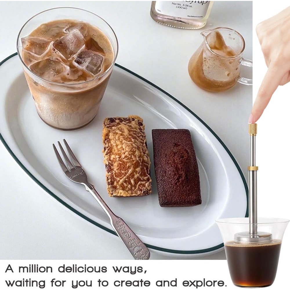 Premium Stainless Steel Tea Infuser With Extra Fine Mesh Strainer And Extended Handle For Loose Lea 4