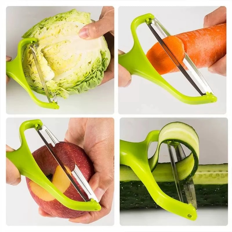 Stainless Steel Cabbage Shredder Vegetable Peeler Cutter Wide Mouth Kitchen Grater Tool 4