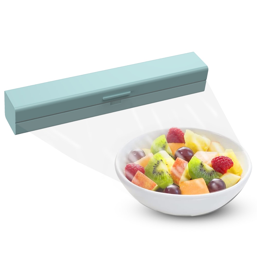 Cling Film Dispenser with Cutter Plastic Wrap & Foil Wrap Cutter Kitchen Storage Tool