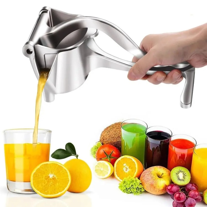 Aluminum Alloy Manual Juice Squeezer Hand Press Citrus Juicer for Pomegranate Orange Lemon