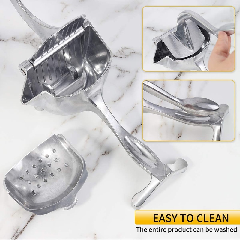 Aluminum Alloy Manual Juice Squeezer Hand Press Citrus Juicer for Pomegranate Orange Lemon