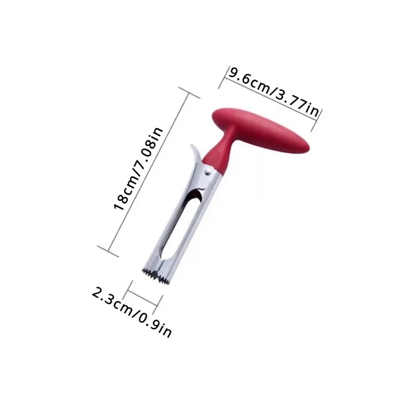 Stainless Steel Apple Corer & Fruit Slicer Easy Core Remover for Apples and Pears Kitchen Tool