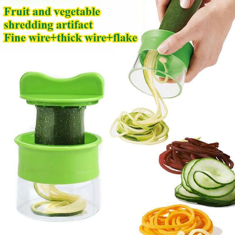 Adjustable Spiral Vegetable Slicer & Fruit Spiralizer Multifunction Kitchen Tool