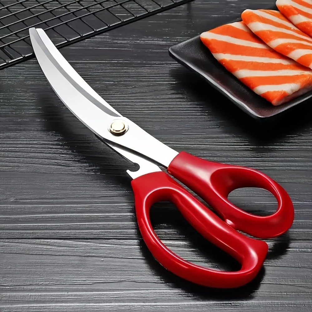 Stainless Steel BBQ Scissors Kitchen Shears For Meat Grill Vegetables 5