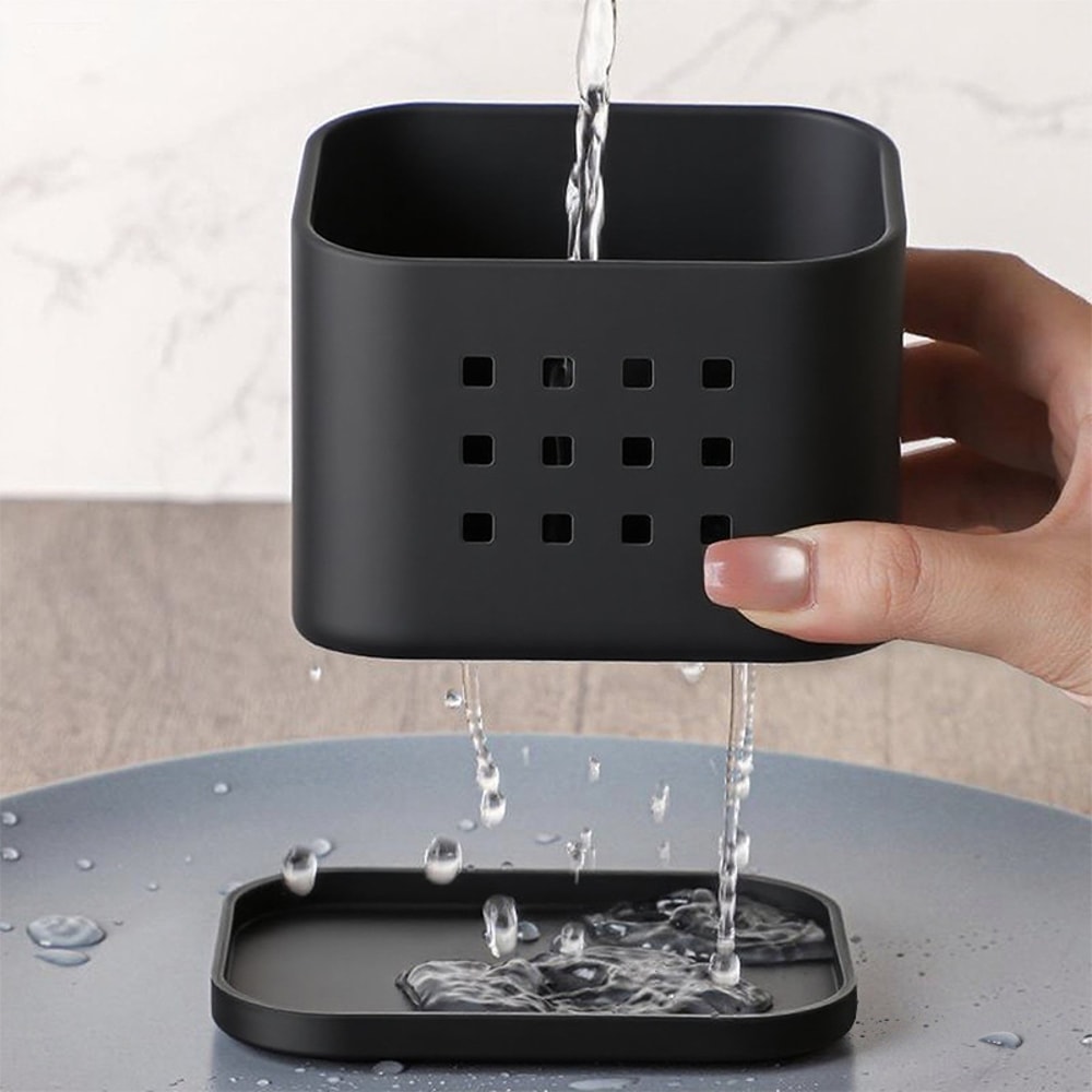 Metal Sink Sponge Holder Kitchen Sink Organizer Drainer Rack Space Saving Kitchen Storage Solution 2
