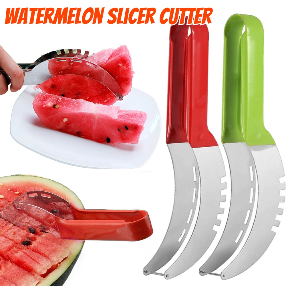 EasyGrip Watermelon Slicer And Stainless Steel Fruit Cutter 0