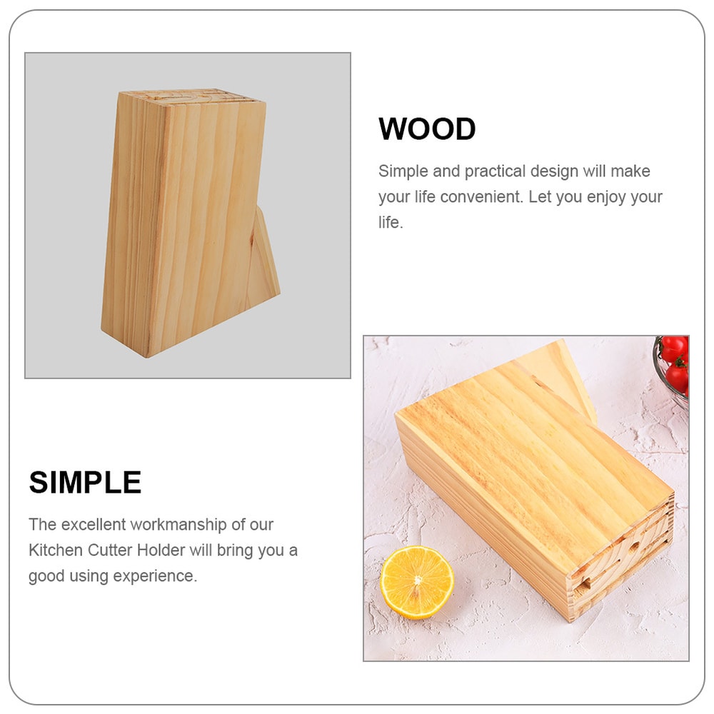 Wooden Kitchen Utensil Rack for Scissors & Cutters Compact, Durable Home Organizer