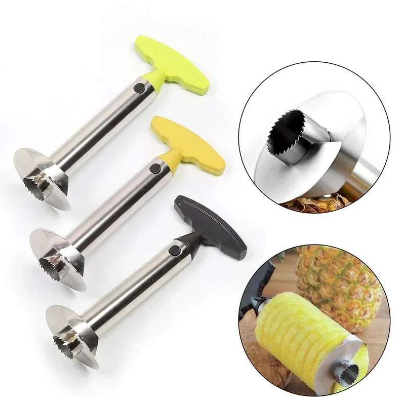 Pineapple Slicer Peeler Cutter Stainless Steel Kitchen Tool For Effortless Fruit Preparation 1