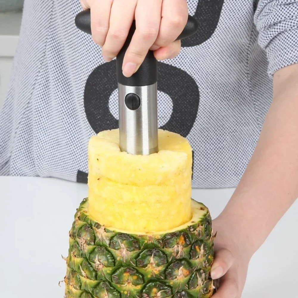 Pineapple Slicer Peeler Cutter Stainless Steel Kitchen Tool For Effortless Fruit Preparation 3
